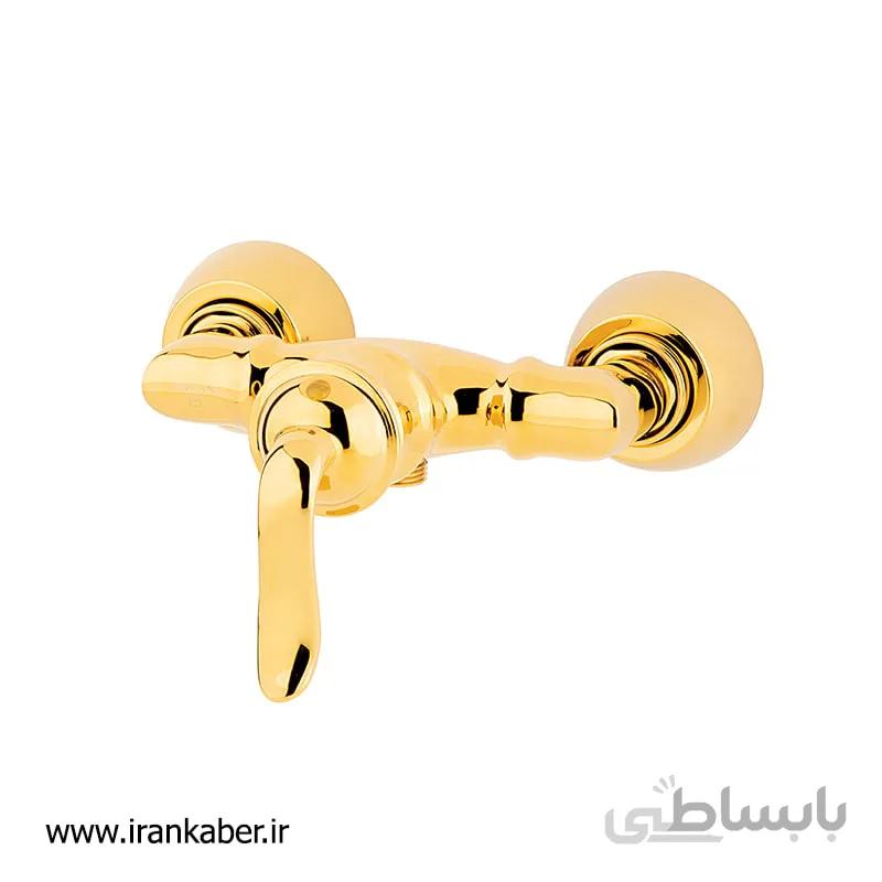 شیر توالت طلایی مدل رادمان برند تیرگان