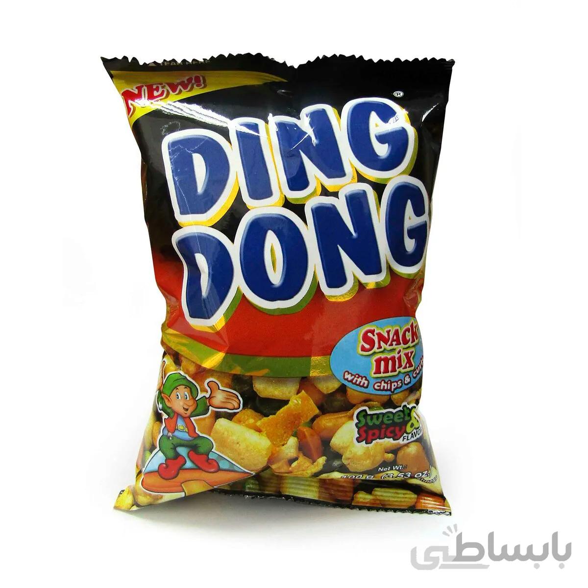 اسنک میکس دینگ دانگ DING DONG با طعم تند و شیرین