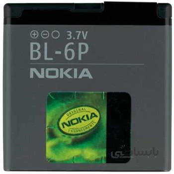 باتری موبایل مدل BL-۶P ظرفیت ۸۳۰ میلی آمپر ساعت مناسب برای گوشی موبایل نوکیا ا Nokia LI-Ion BL-6P Battery