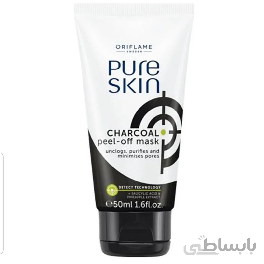 ماسک زغال لایه بردار پیوراسکین ا PURE SKIN Charcoal Peel-off Mask