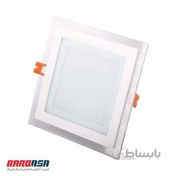 پنل توکار دور شیشه مربع 12 وات تکنوتل مدل 9212