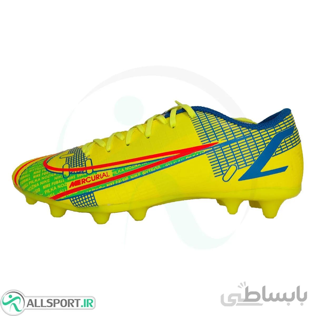 کفش فوتبال نایک مرکوریال طرح اصلی Nike Mercurial Yellow
