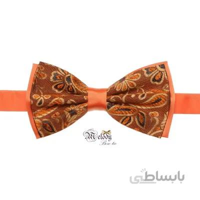 پاپیون سری مندو - مردانه (طرح ترمه نارنجی)