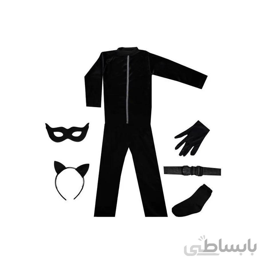 لباس نمایشی کودک پسر گربه ای Heroes Cat Noir کد 103