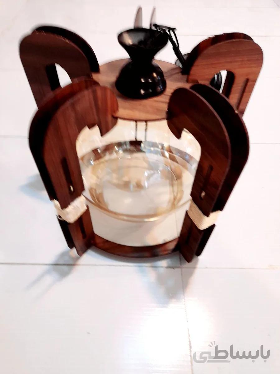 لوستر چوبی مدل 2 ا Wooden chandeliers 2