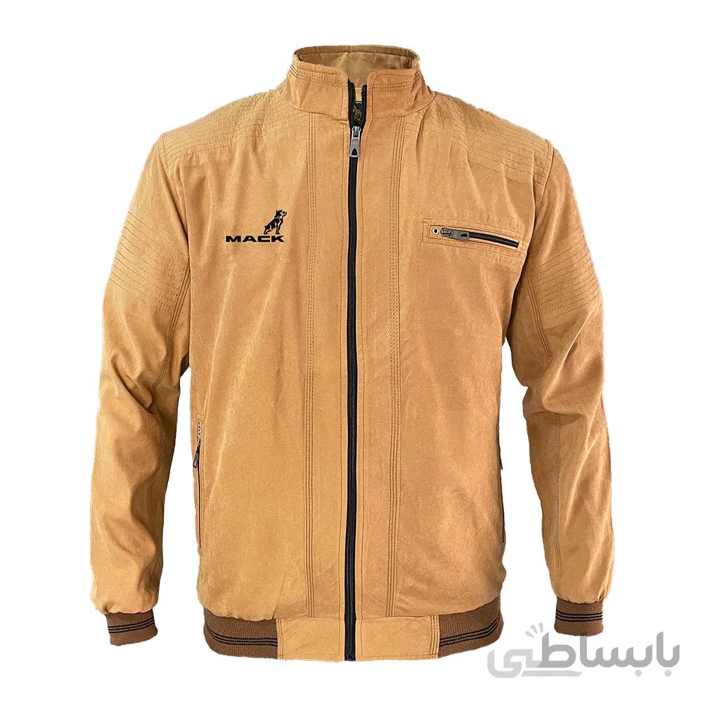 کاپشن بهاری عسلی ماک