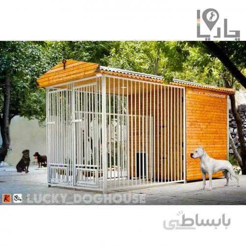 خانه سگ کنل چهار فصل رویال لاکی داگ هاس مدل جفت