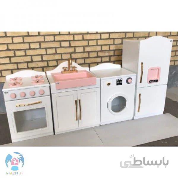 ست اشپزخانه کودک (کابینت چهار تکه پنج کاره)
