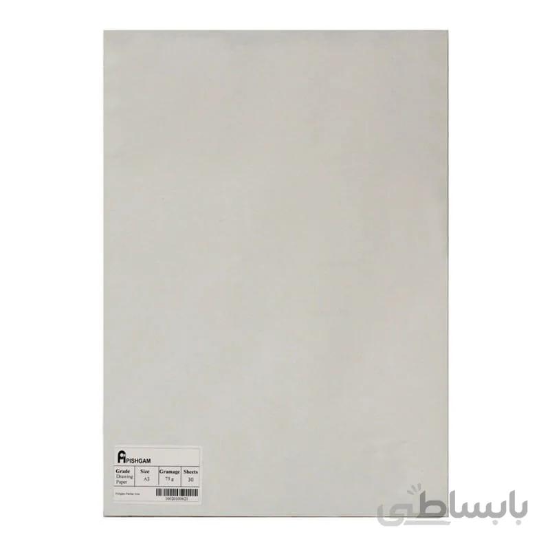 کاغذ طراحی 75g پیشگام 30x40cm بسته 30برگی