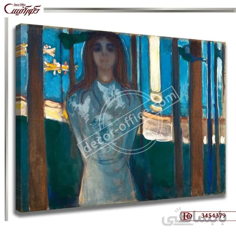 تابلو صدا در شبی تابستانی ادوارد مونک 4379 ا Soundboard on Edward Munch's Summer Night 4379