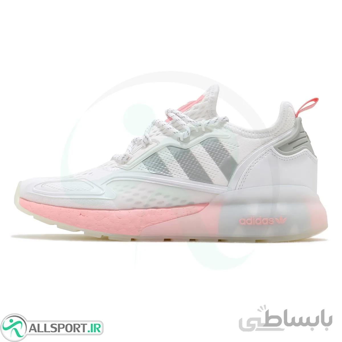 کتانی رانینگ زنانه آدیداس طرح اصلی Adidas ZX 2K Grey Pink