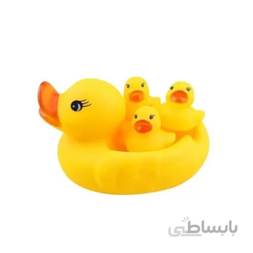 عروسک حمام کودک طرح اردک مجموعه 4 عددی