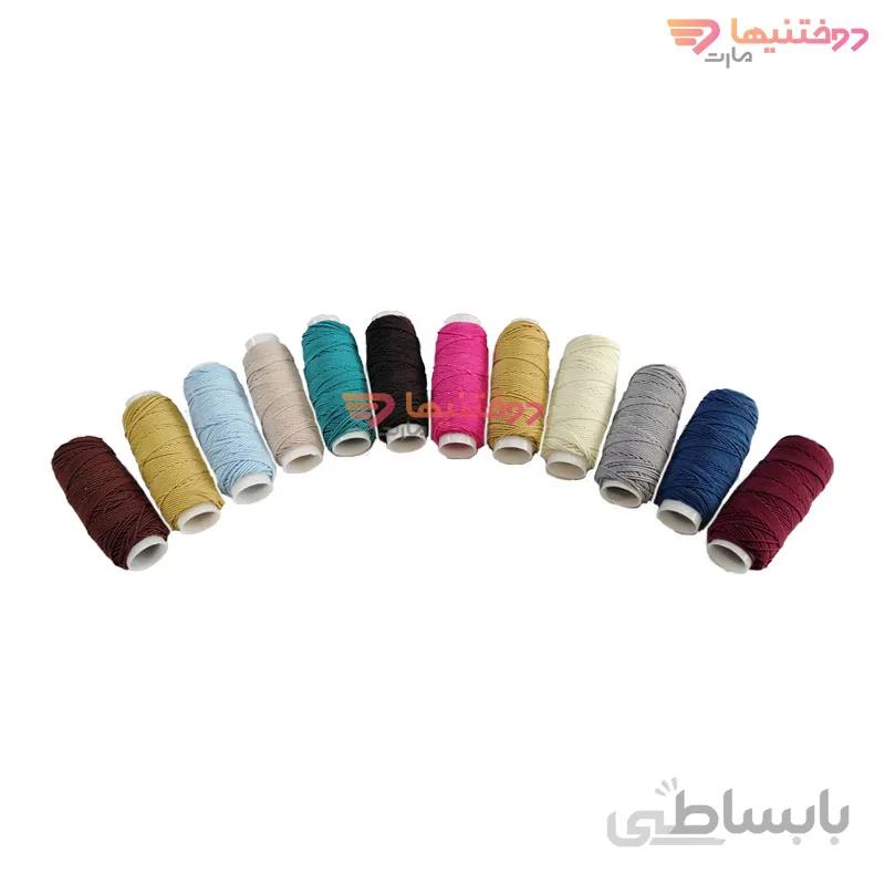 کش ماسوره رنگی مدل COLOR بسته 12 رنگ