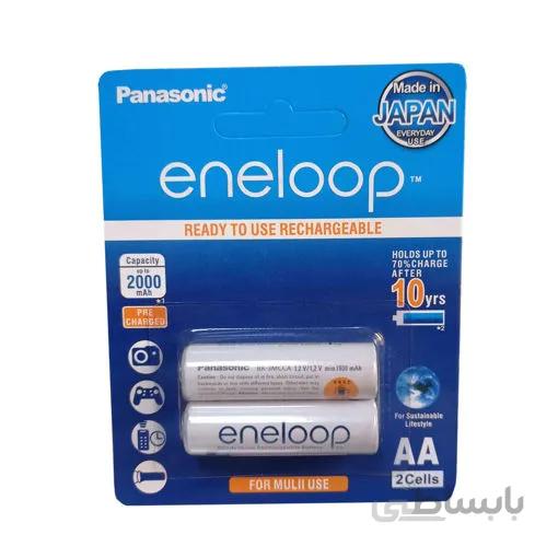 باتری قلمی قابل شارژ پاناسونیک مدل Eneloop بسته 2 عددی
