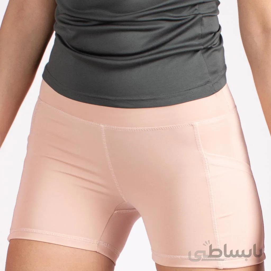 شلوارک کوتاه اسلیم افکت صورتی روشن جیبدار – Agi Slim Effect Shorts Gül Kurusu