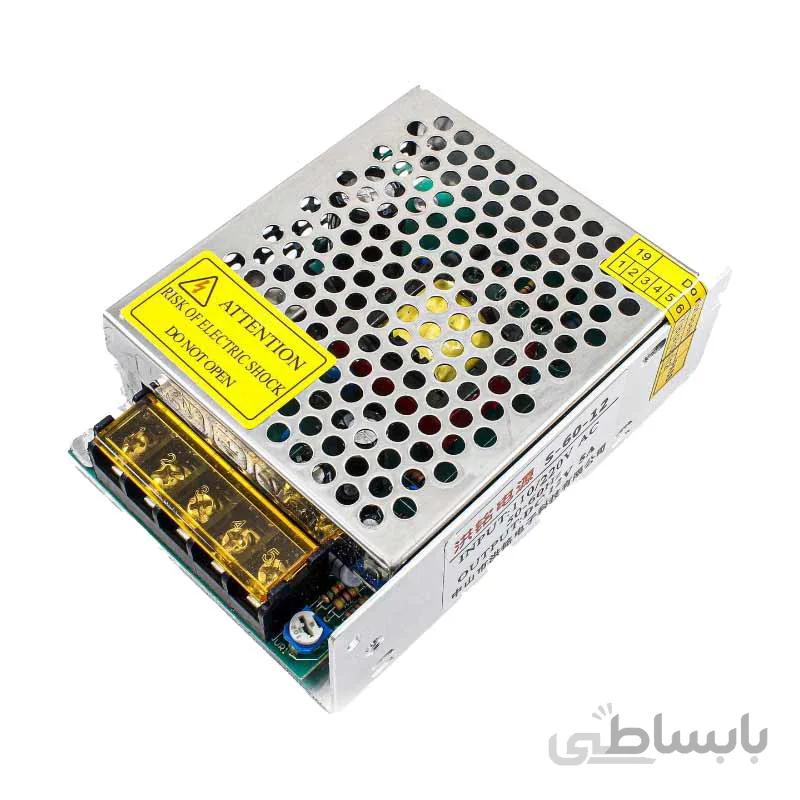 منبع تغذیه 12 ولت (5 آمپر)