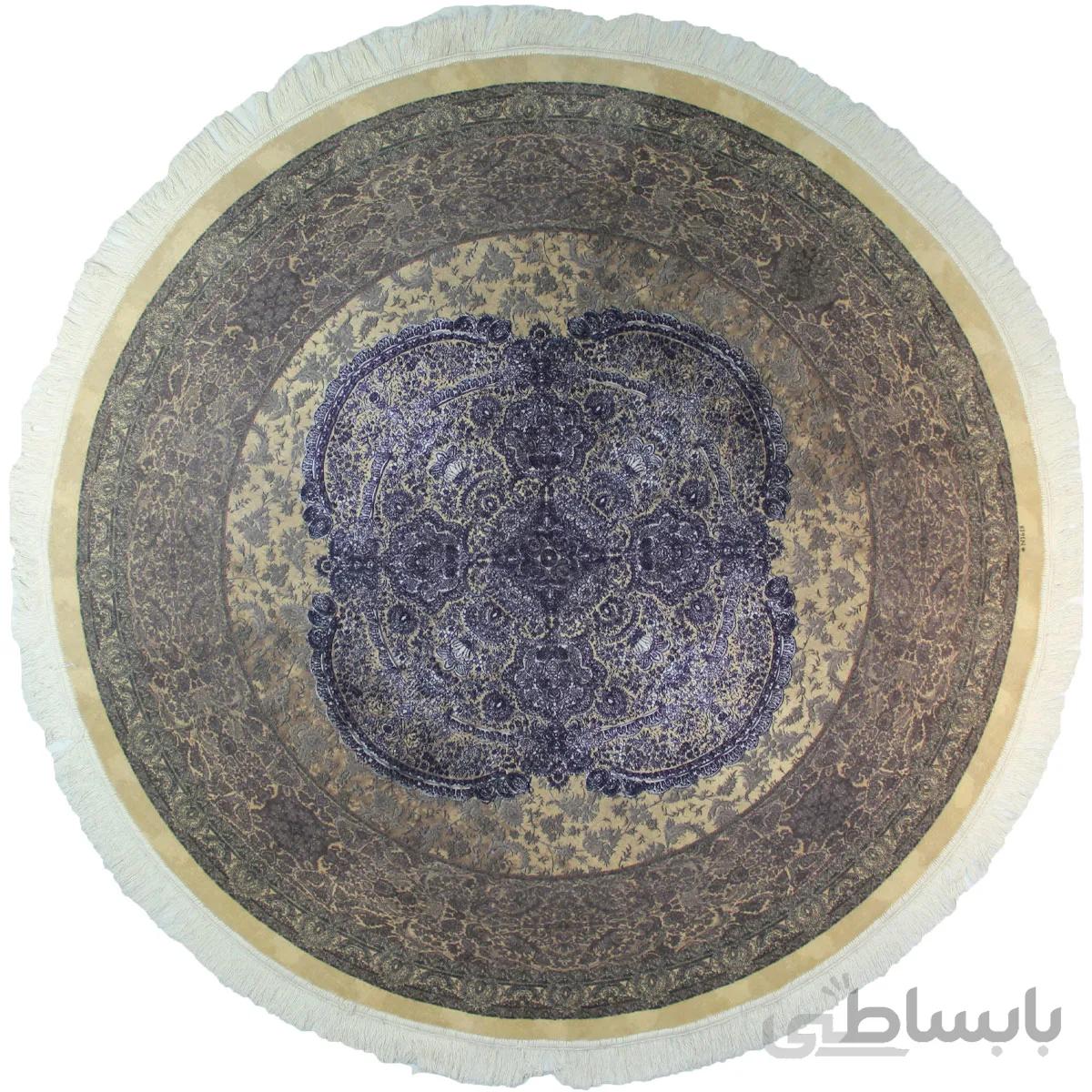 فرش گرد 1200 شانه دیبا n16018