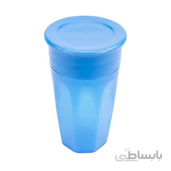 لیوان آموزشی 300 میل 360 درجه آبی دکتر براون Drbrowns