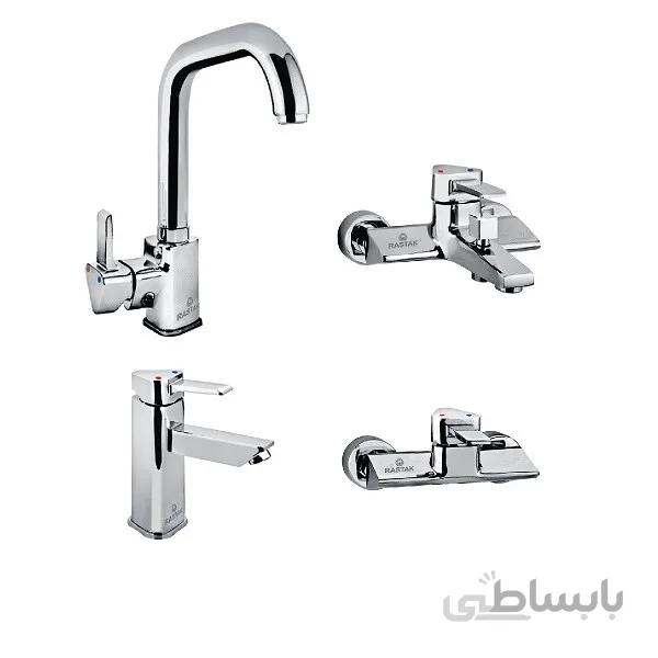 ست شیراآلات رستاک مدل رادین کروم(ارسال رایگان)