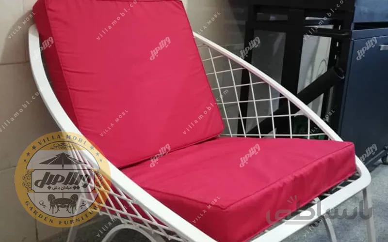 تشک صندلی باغی فلزی مدل مهتاب