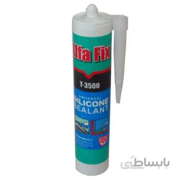 چسب سیلیکون الفا فیکس سفید