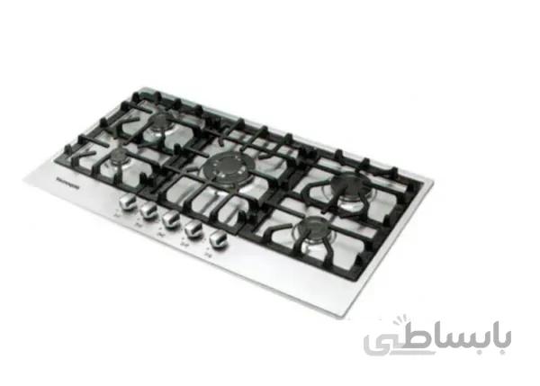 اجاق گاز صفحه ای 5 شعله استیل تاکنوگلد مدل G116 ا TacnoGold G116 Gas Hob