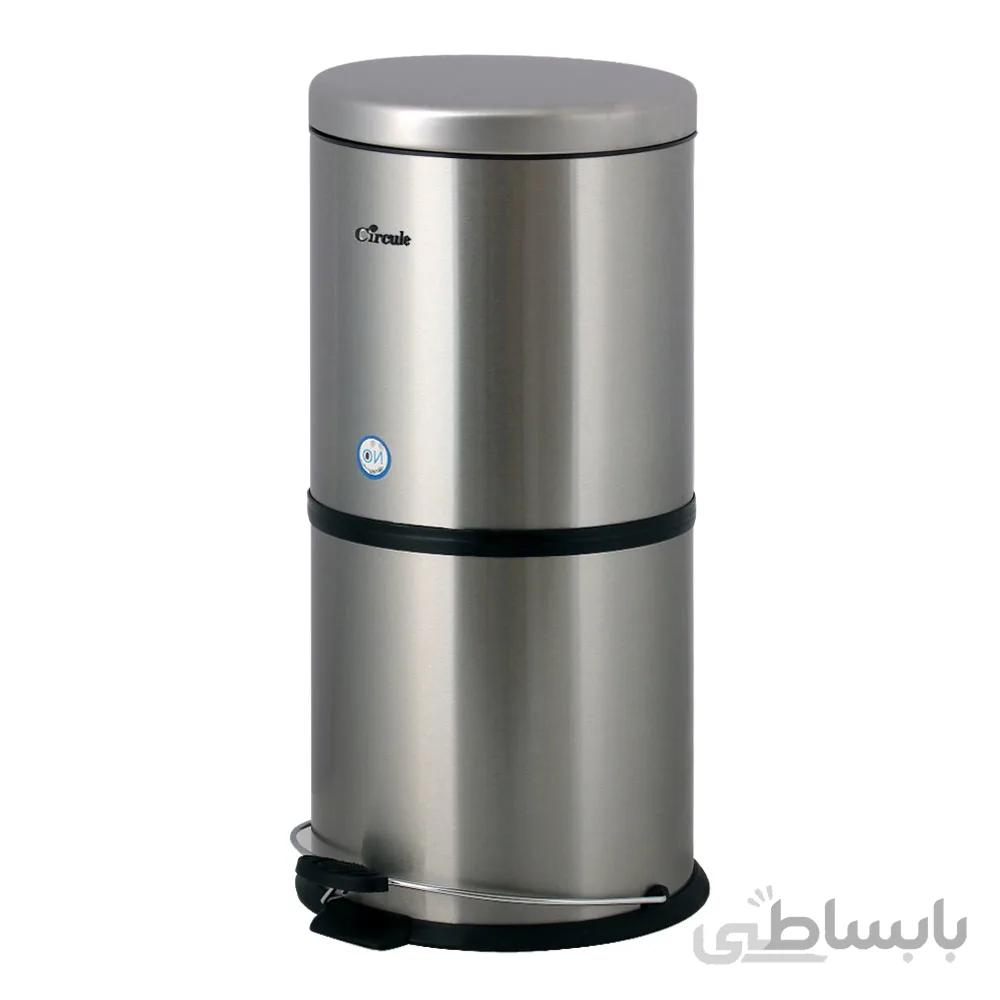 سطل زباله استیل پدالدار 30 لیتری CE-3000 - ‌آرام بند