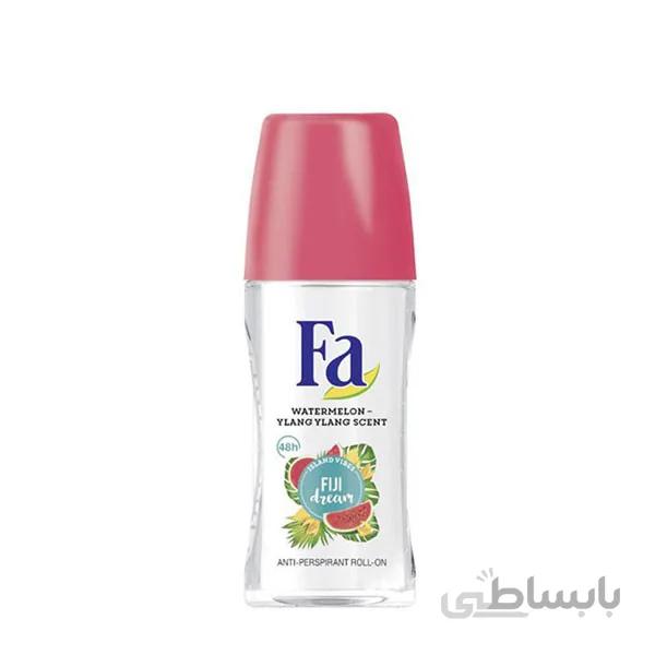 مام رول ضد تعریق زنانه فا 48 ساعته مدل Fiji Dream حجم 50 میل ا FA Roll On Antiperspirant Fiji Dream 48h For Women 50ml