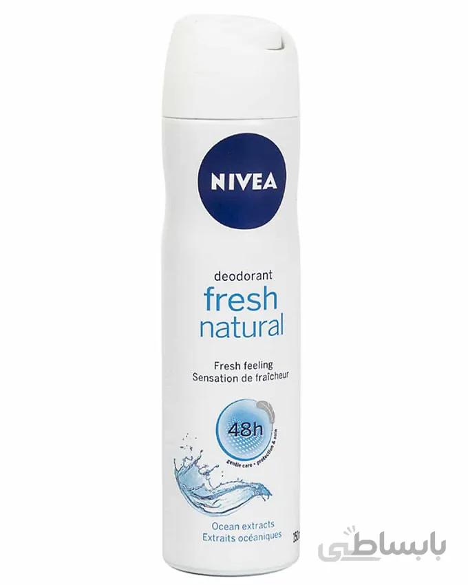 اسپري بدن زنانه نيوآ - NIVEA مدل Fresh natural با حجم 150ml