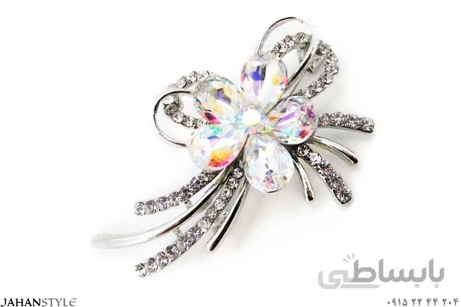 گل سینه طرح گل هفت رنگ