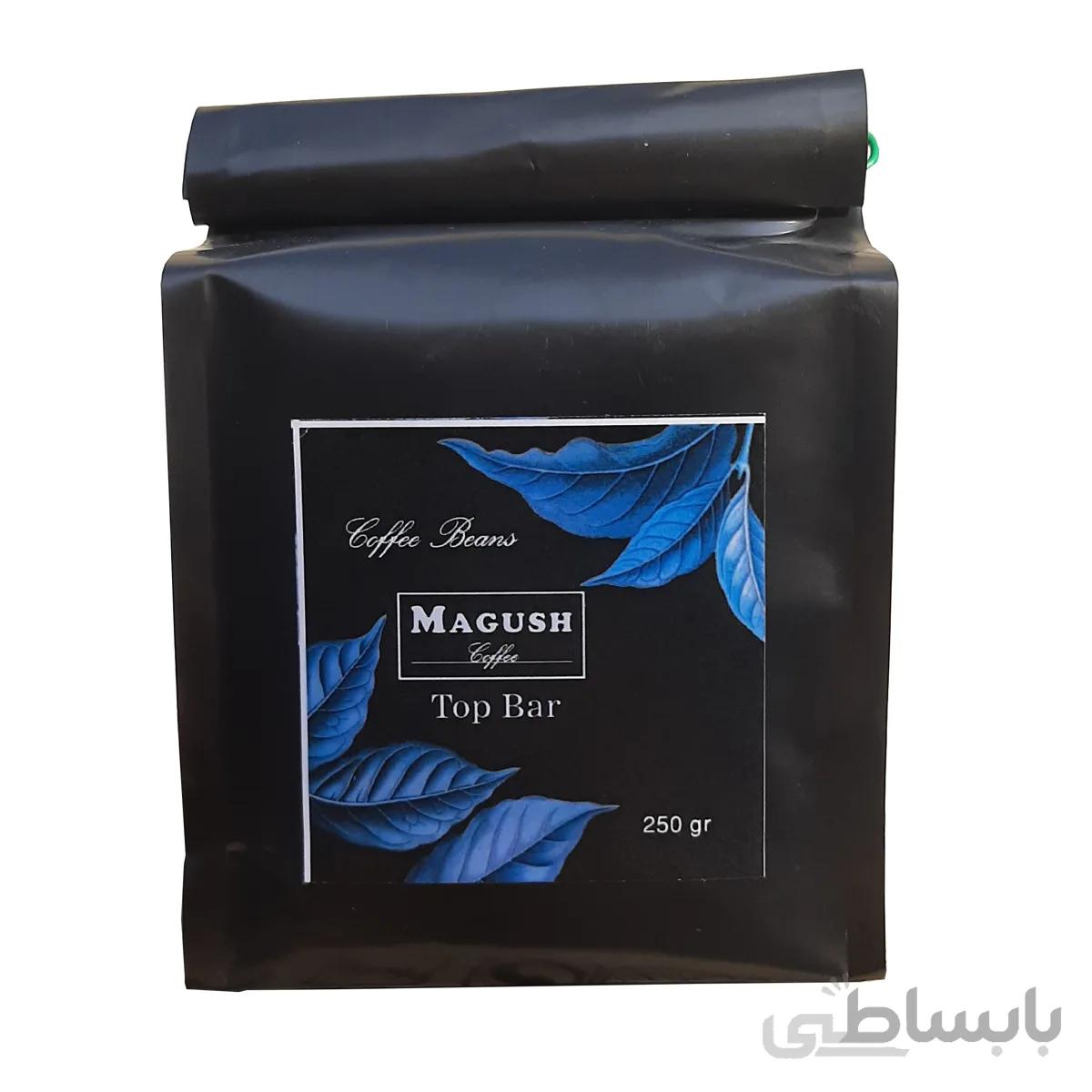 دانه قهوه تاپ بار ماگوش 250 گرم