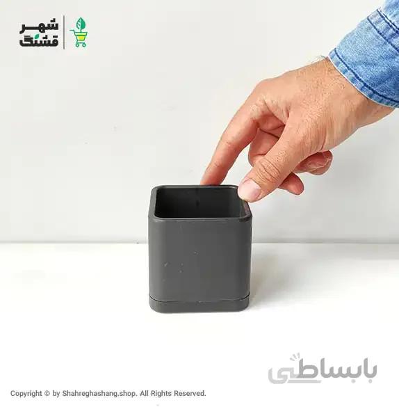 گلدان پلیمری مربعی سایز 7.5