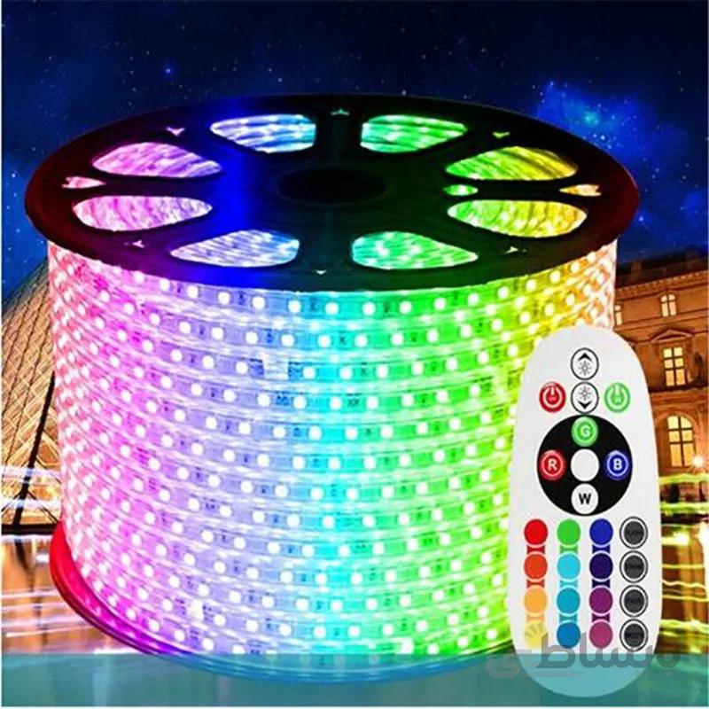 ریسه شلنگ نوری RGB هفت رنگ مدل پلاس لیان نور