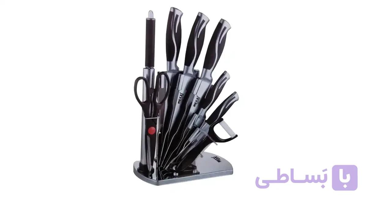سرویس چاقو آشپزخانه ۹ پارچه مکسی مدل KS-044
