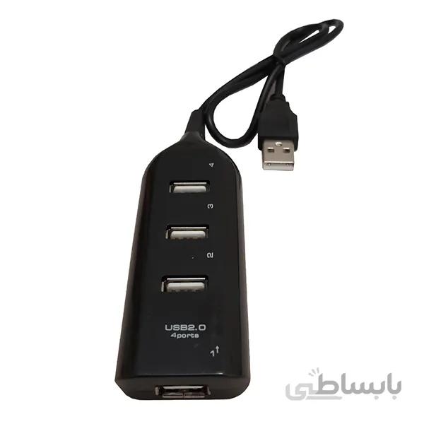 هاب 4 پورت USB 2.0 مدل X-LEO مستطیل ا X-LEO 4Port USB Hub
