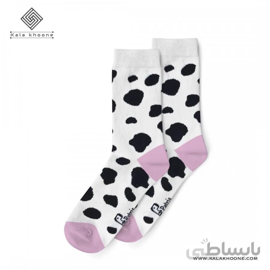 جوراب فانتزی طرح گاو