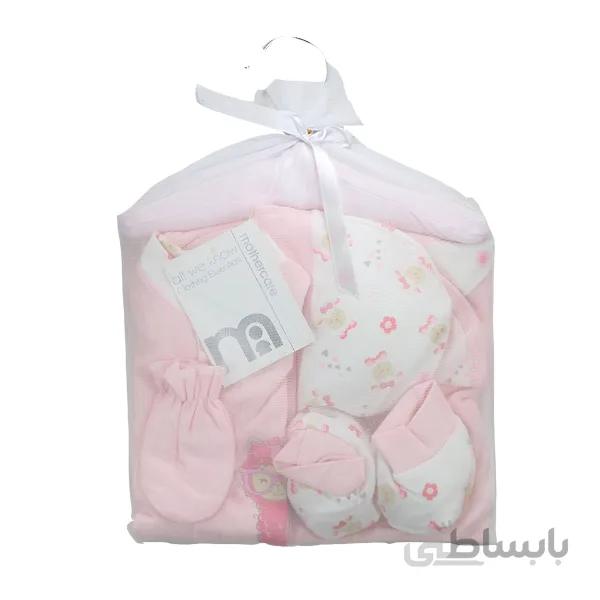 ست بیمارستانی 7 تکه نوزاد مادرکر Mothercare بره صورتی