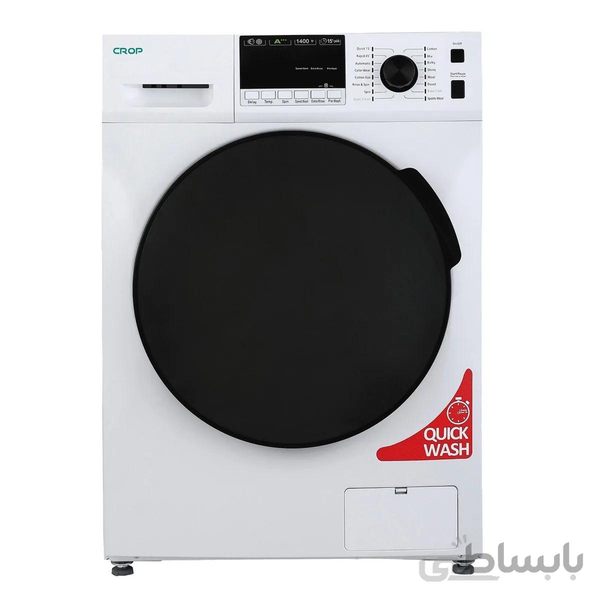 ماشین لباسشویی کروپ مدل WFT 28408 ظرفیت 8 کیلوگرم ا Crop WFT 28408 Washing Machine 8Kg