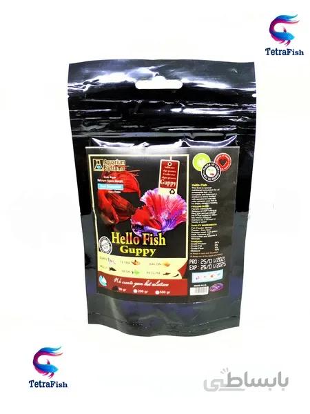 غذای پاکتی گوپی Hello Fish 100g