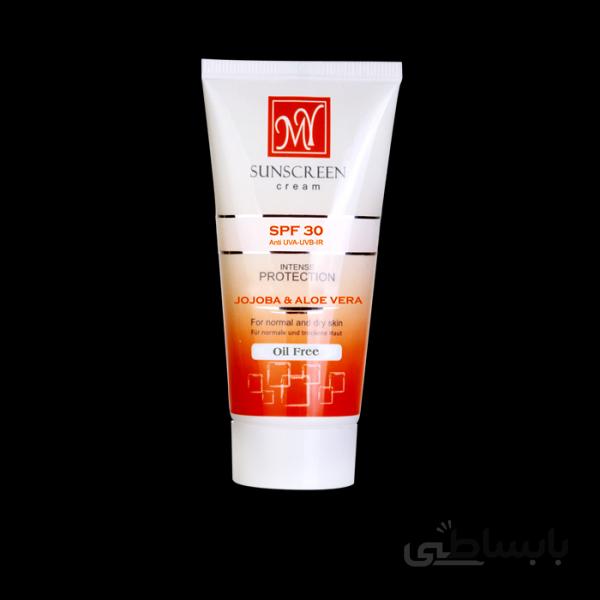 کرم ضد آفتاب فاقد چربی فاقد رنگ SPF 30 مای