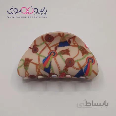 کلیپس مو سایز متوسط طرح زنجیر