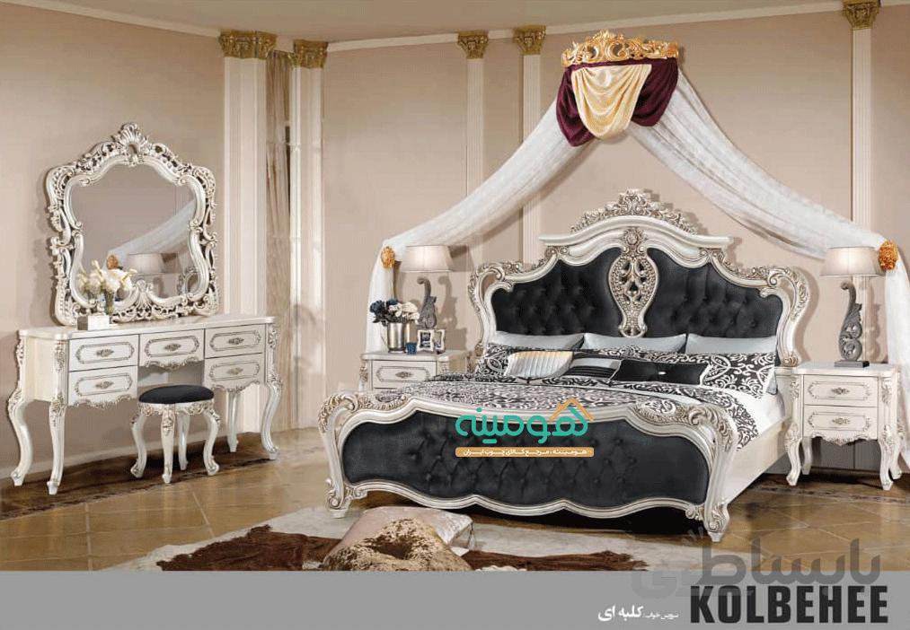 سرویس خواب کلاسیک دو نفره مدل کلبه ای