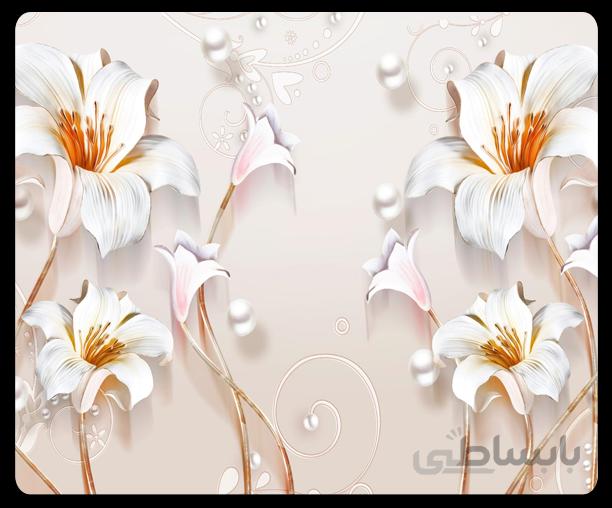 پوستر گل سه بعدی 045