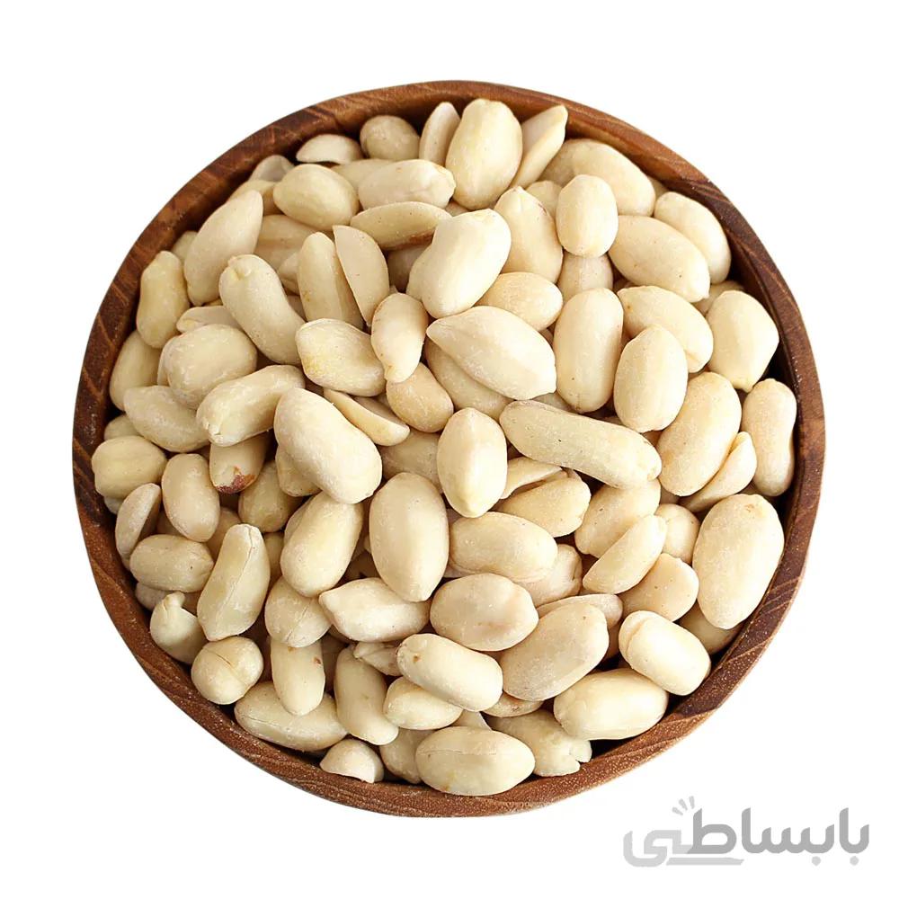 بادام زمینی پوست کنده خام