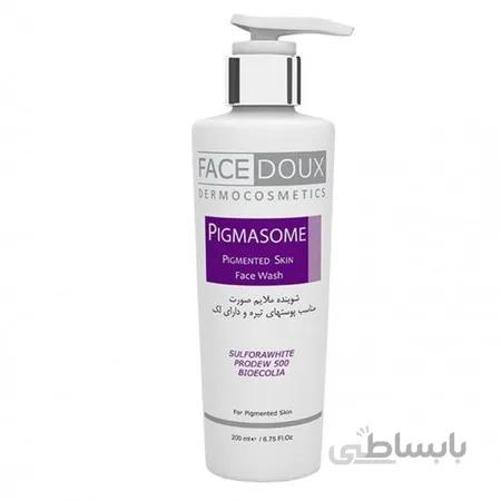 ژل شستشوی صورت فیس دوکس مدل Pigmasome مناسب پوست های تیره و دارای لک حجم 200 ml ا Facedoux Pigmasome Face wash For Pigmented Skin 200 ml