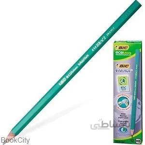 مداد مشكي بدنه سبز BiC Evolution