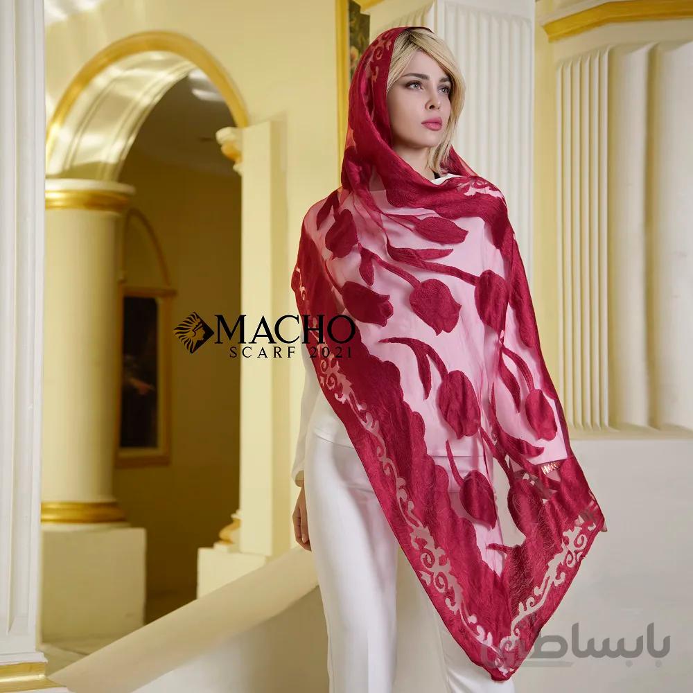 شال مجلسی ویسکوز طرح گل ماچو 2206