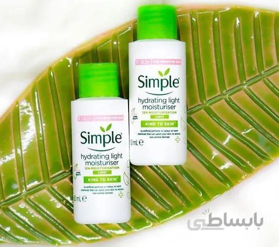 کرم آبرسان سیمپل مدل لایت  50 ml