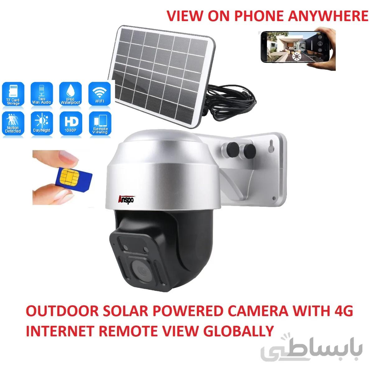 دوربین مداربسته سیم کارتی چرخشی 4Gخورشیدی