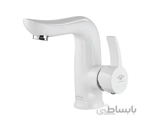 شیر روشویی آویسا مدل لوتوس سفید